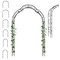 Metal Garden Arc Trellis Half Arch Outdoor Arbor Decorative Black